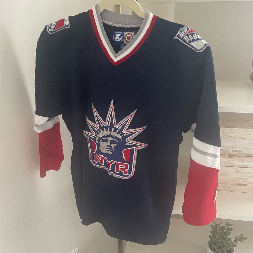 RARE New York Rangers Statue of Liberty Jersey - size small